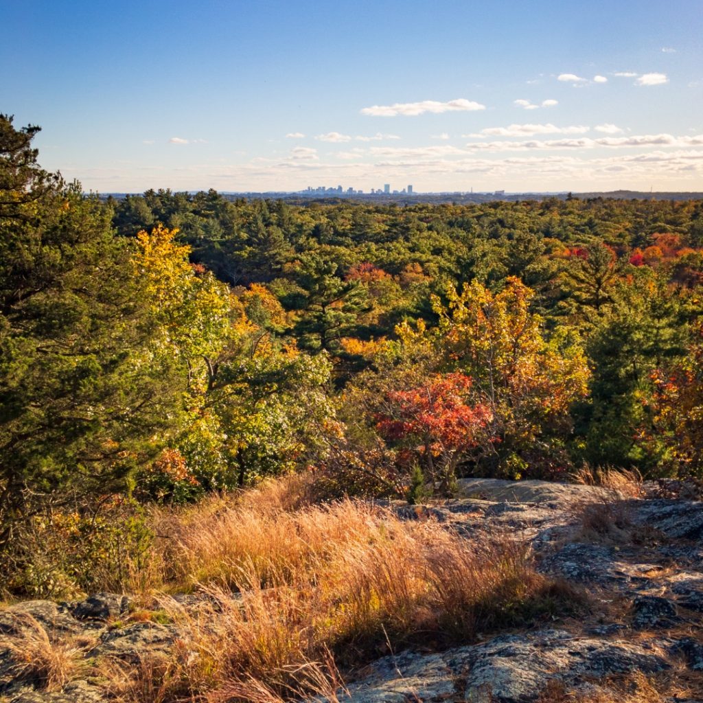 Boston, Massachusetts Skyline in Fall